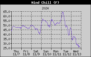 7-day wind chill history